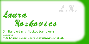 laura moskovics business card